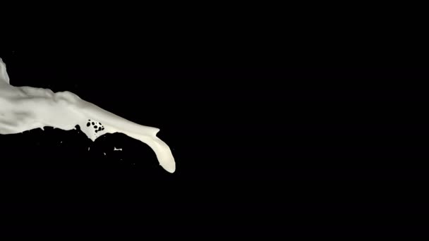 Анімація Потоку Молока Альфа — стокове відео