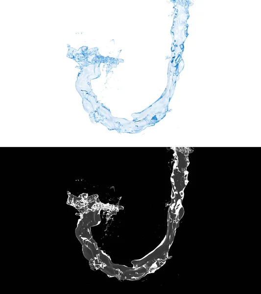 Animação Fluxo Água Azul — Fotografia de Stock
