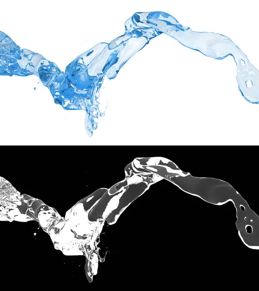 Animation Blue Water Flow — Stock Photo, Image