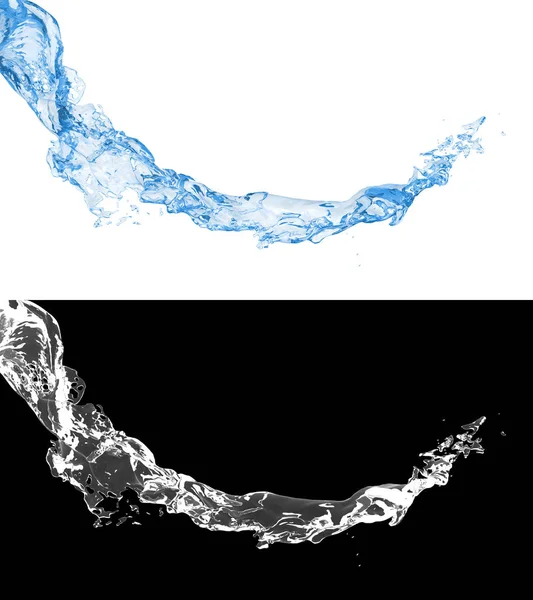 Анимация Синего Потока Воды — стоковое фото