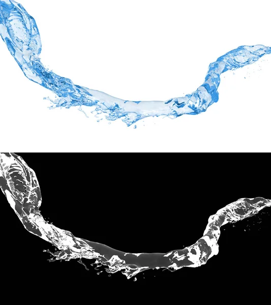 Animation Eines Blauen Wasserflusses — Stockfoto