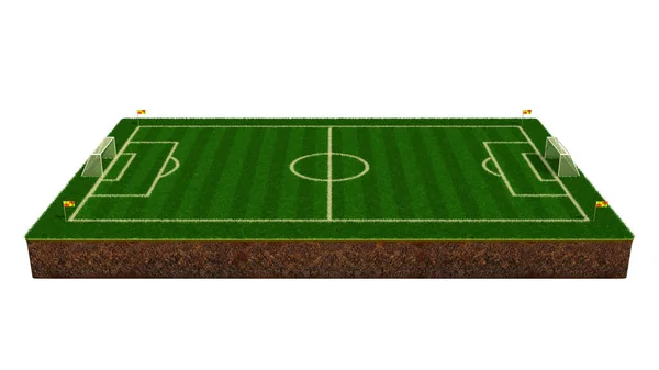 Illustrazione Campo Calcio — Foto Stock