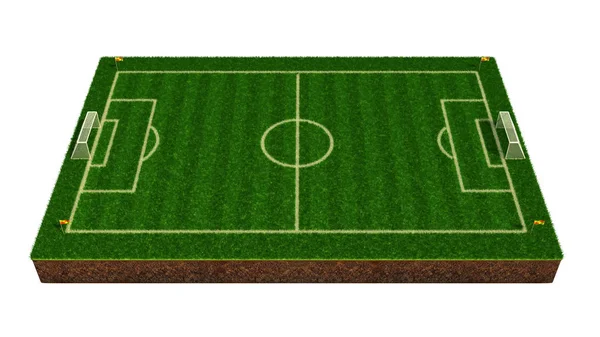 Illustrazione Campo Calcio — Foto Stock