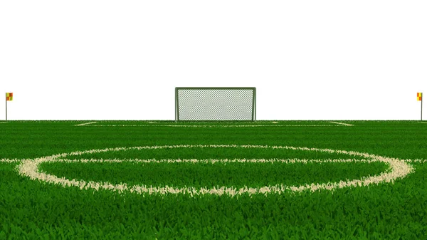 Illustration Eines Fußballfeldes — Stockfoto