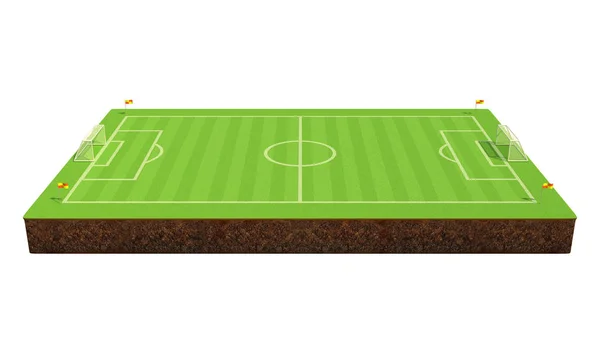 Illustrazione Campo Calcio — Foto Stock