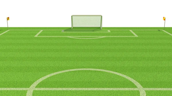 Illustrazione Campo Calcio — Foto Stock