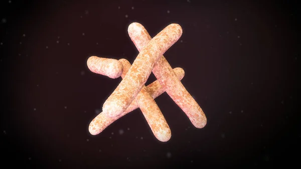 3d illustration of a  Mycobacterium Tuberculosis Bacteria