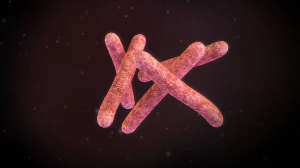 Ilustração Uma Bactéria Mycobacterium Tuberculosis Bacteria — Fotografia de Stock