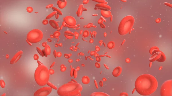 Kırmızı Kan Hücre Çizimi — Stok fotoğraf