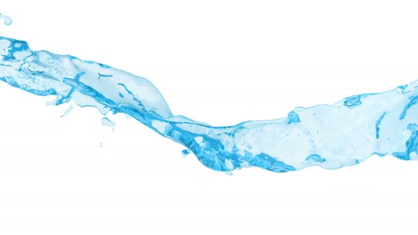 Animation Flux Eau Bleu Avec Couche Alpha — Video