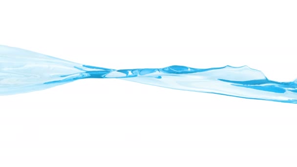 Animação Fluxo Água Azul Com Camada Alfa — Vídeo de Stock