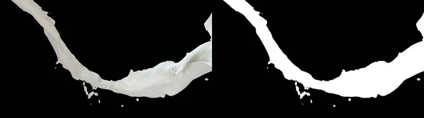 层的牛奶流量的 — 图库照片