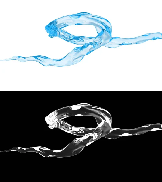 Illustrazione Flusso Acqua Blu — Foto Stock