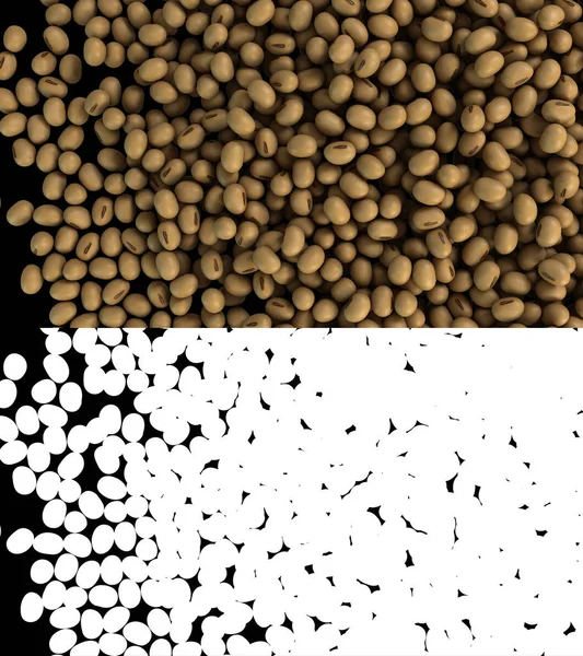 Иллюстрация Потока Сои Альфа Слоем — стоковое фото