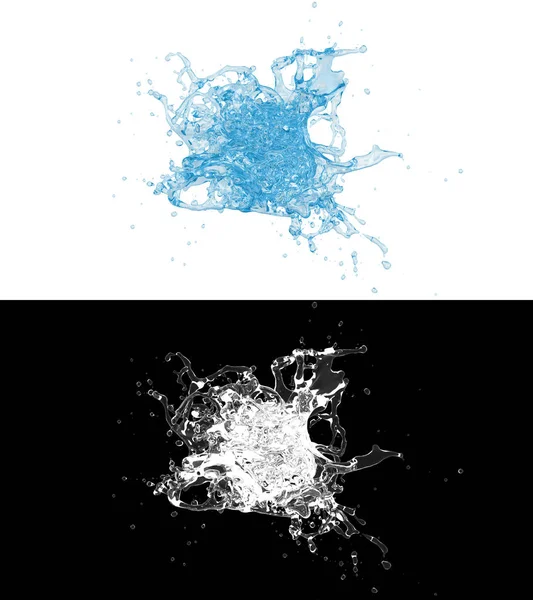 Kuva Sinisestä Vesipisarasta Alfakerroksella — kuvapankkivalokuva