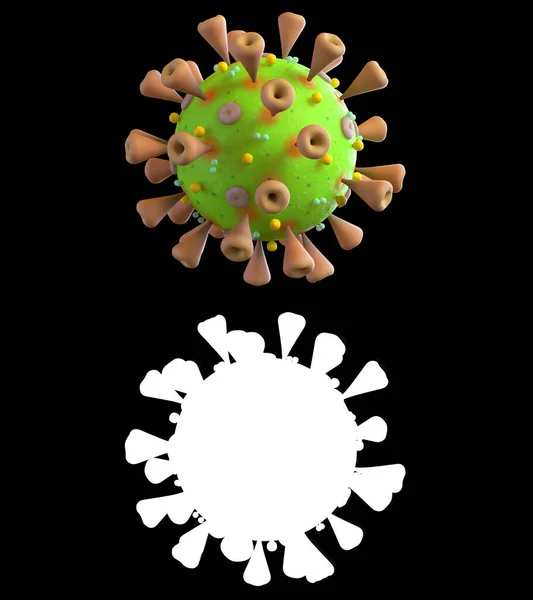 Illustration Eines Coronavirus — Stockfoto