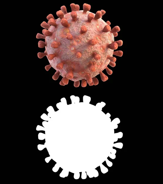 Ilustracja Wirusa Korony — Zdjęcie stockowe