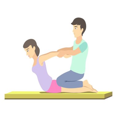 Kız Masaj el ile spa salonda rahatlatır