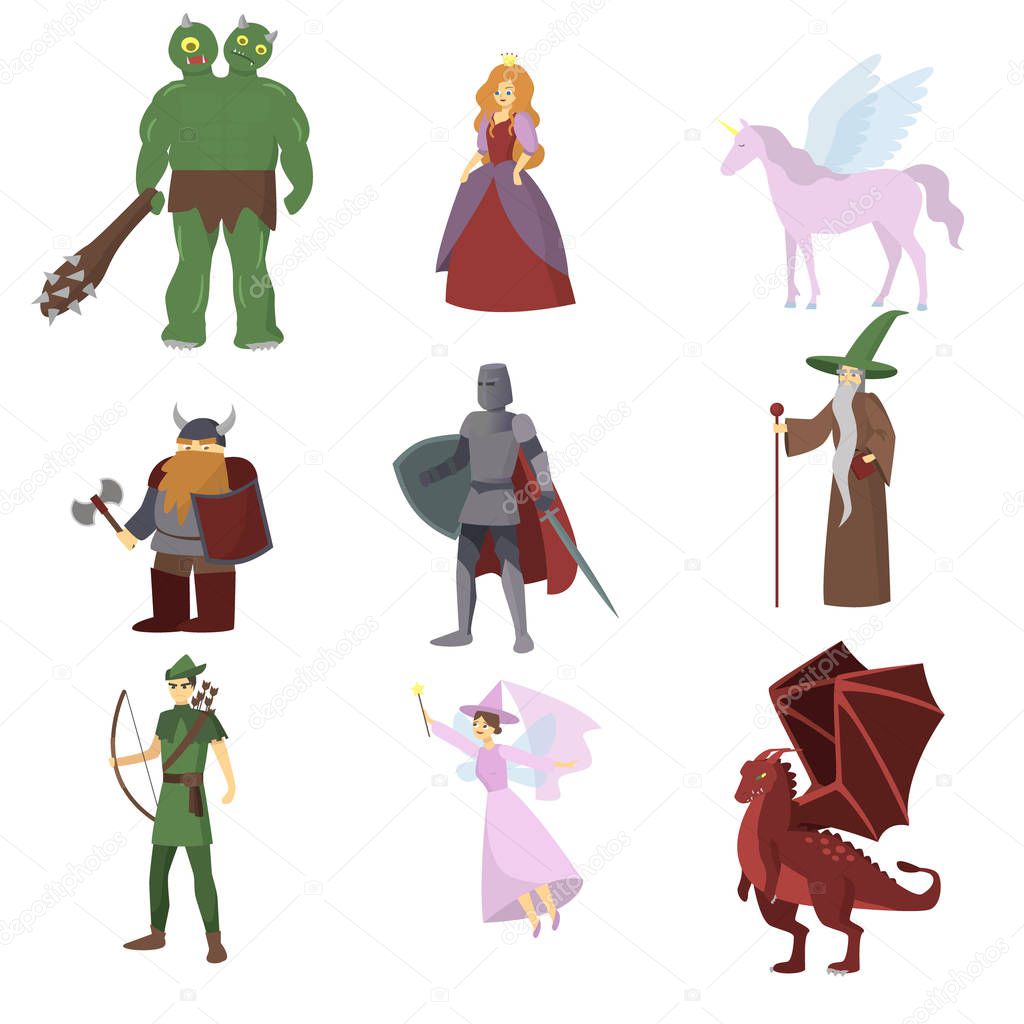 Fantasy RPG Game Heroes. Fantasy magic wars.