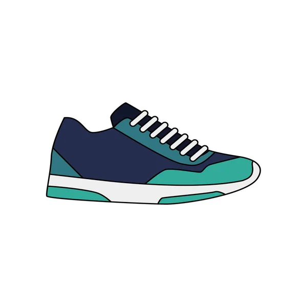 Zapatilla moderna para el uso diario. Ilustración vectorial . — Vector de stock