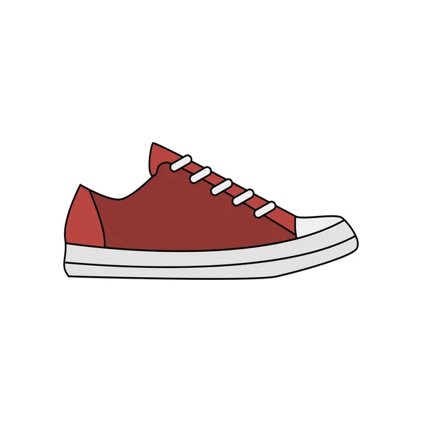 Modern sneaker för vardagsbruk. Vektorillustration. — Stock vektor