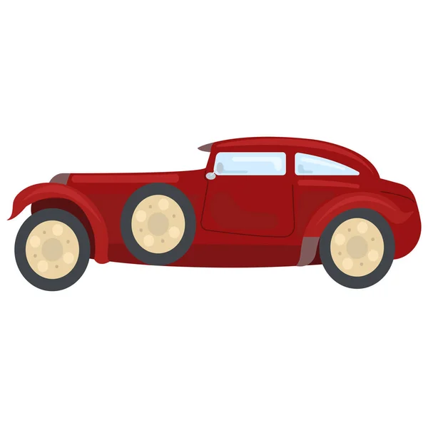 Ilustración vectorial de hermoso coche retro. Vectores de coches vintage . — Vector de stock
