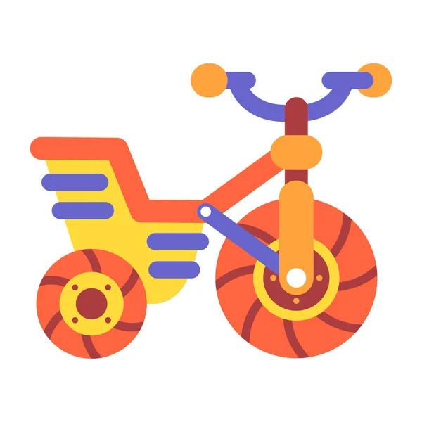 Bicicletas infantiles. Transporte de niños. Triciclos — Vector de stock