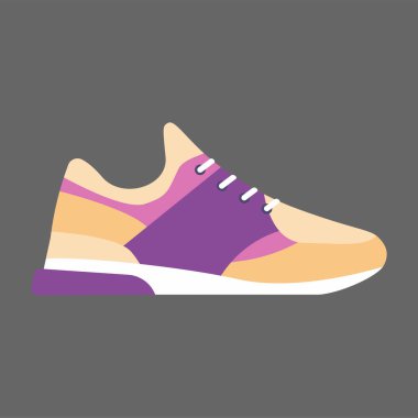 Modern spor ayakkabı günlük giyim için. Vektör çizim.