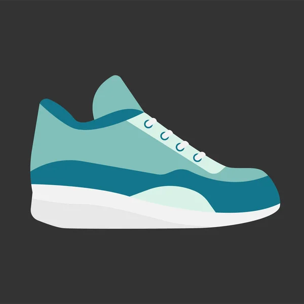 Zapatilla moderna para el uso diario. Ilustración vectorial . — Vector de stock