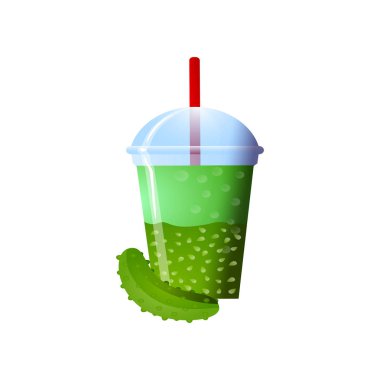 Salatalık smoothies bir fincan. Superfoods ve sağlık veya detoks diyet gıda kavramı kroki tarzı.