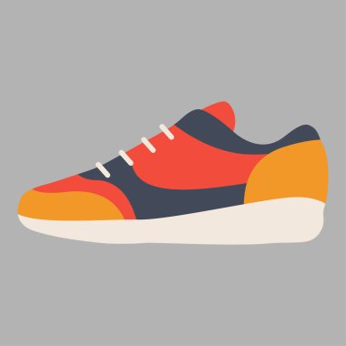 Modern spor ayakkabı günlük giyim için. Vektör çizim.