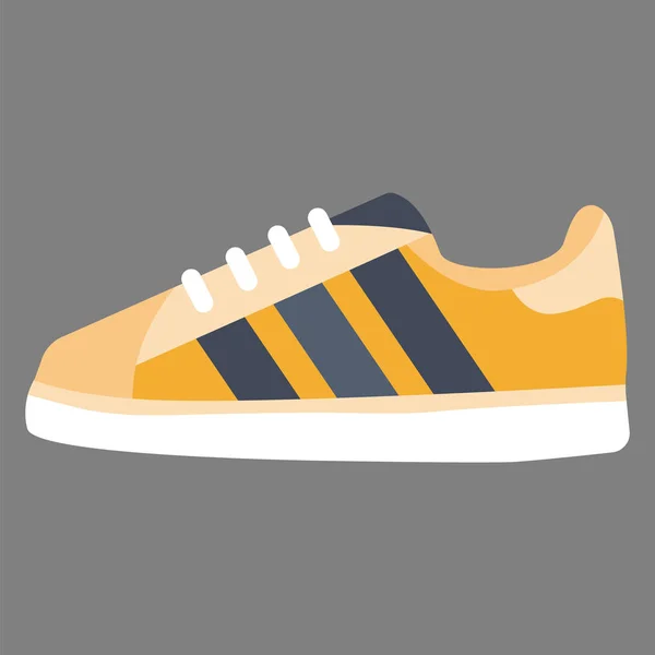 Modern sneaker för vardagsbruk. Vektorillustration. — Stock vektor