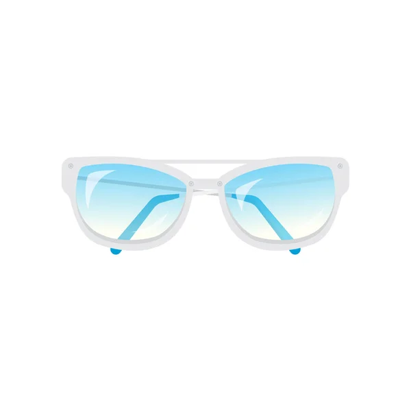 Coole modische Jugendbrille in ungewöhnlicher Form mit Farbbrille und Rahmen. — Stockvektor