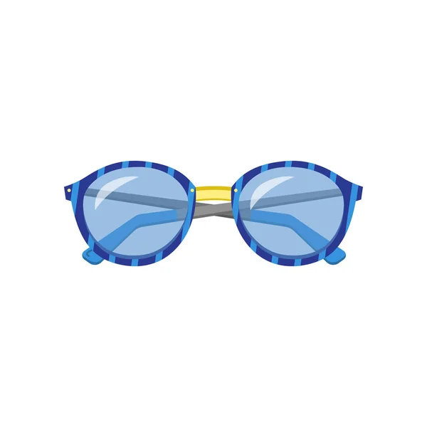 色のメガネとフレームで珍しい形のクールな若者ファッショナブルなメガネ. — ストックベクタ