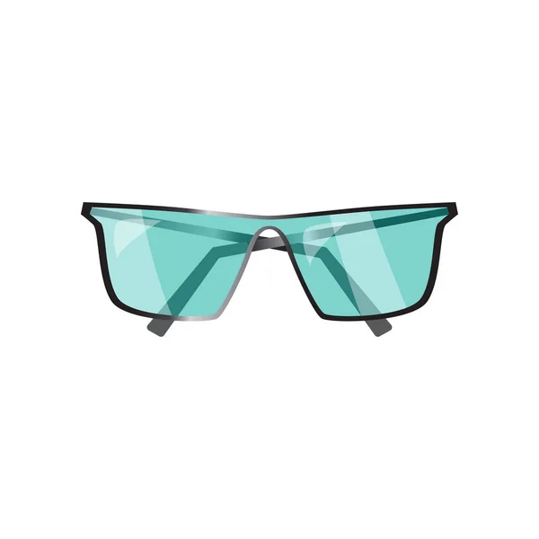 Cool lunettes de jeunesse à la mode d'une forme inhabituelle avec des lunettes de couleur et un cadre . — Image vectorielle