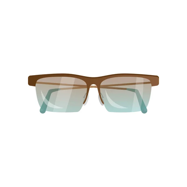 Cool lunettes de jeunesse à la mode d'une forme inhabituelle avec des lunettes de couleur et un cadre . — Image vectorielle