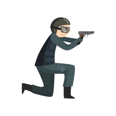 Asker üniforma, sabit hat ve savaş boya mücadele becerileri trenler.