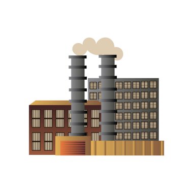 Bir Sanayi Fabrikası binası. Hammadde işleme tesisi.