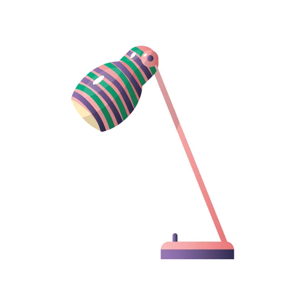 Сучасна настільна лампа проста стисла форма приємного кольору . — стоковий вектор