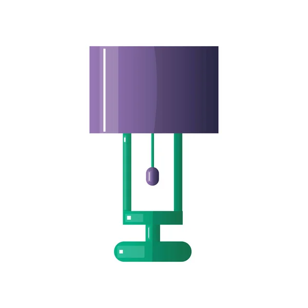 Lámpara de mesa moderna forma concisa simple de un color agradable . — Vector de stock