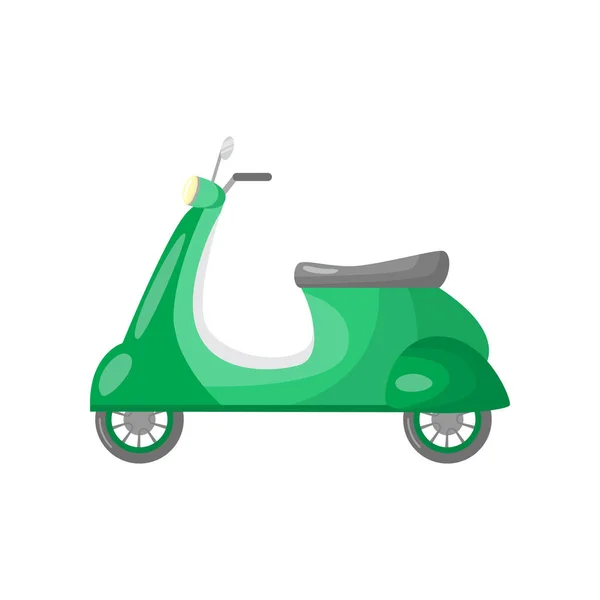 Beaux serviteurs de scooter à deux roues de couleur pour le mouvement et la livraison . — Image vectorielle