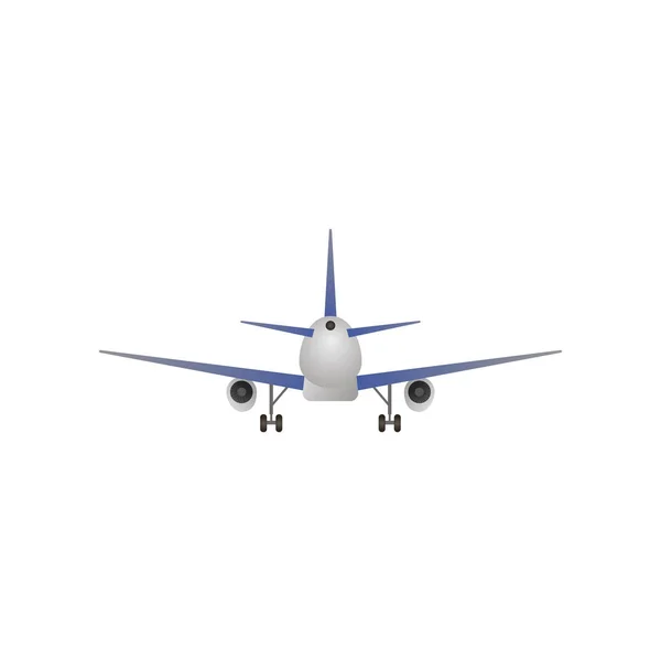 Vas madár repülőgép az égen. Sugárhajtású repülőgép-val turbinákhoz. — Stock Vector