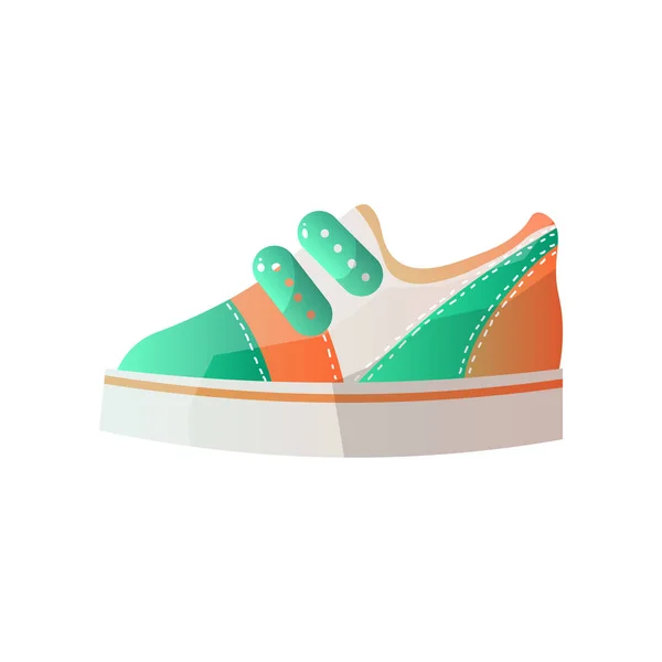 Zapatilla moderna para el uso diario. Ilustración vectorial . — Vector de stock