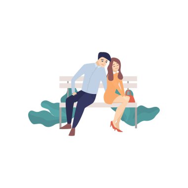 Aşık genç çift zaman bir tarihte geçirir..