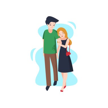 Aşık genç çift zaman bir tarihte geçirir..