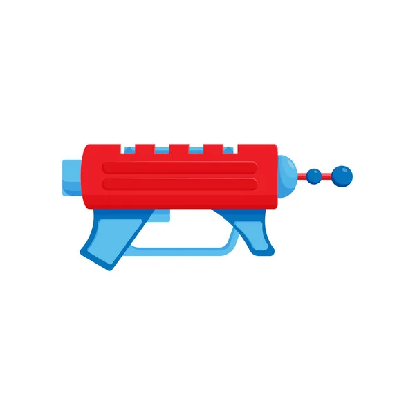 Space Laser Ray Red Gun Toy Blaster Vector Illustration — Stock Vector