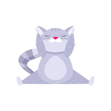 Şirin Rakun bölmelerini yükseltilmiş silah ve beyaz arka plan üzerinde izole meditasyon ile çapraz oturuyor