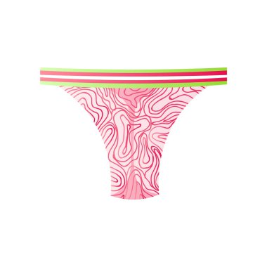 Klasik dantel külot beyaz arka plan üzerinde izole canım acıyor.