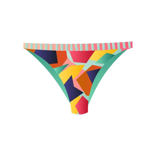 Roztomilé barevné kalhotky v moderní grafický design izolovaných na bílém pozadí — Stockový vektor