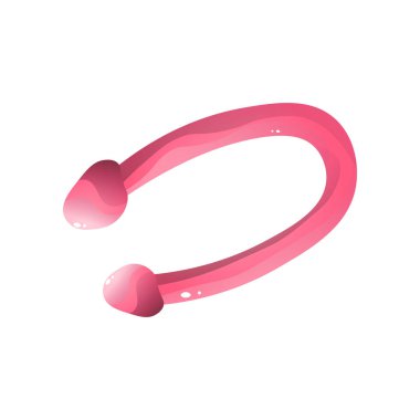 Çiftler çift beyaz arka plan üzerinde izole için sıkıştırılmış yapay penis